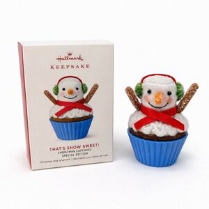 Hallmark THAT'S SNOW SWEET 2019 Christmas Cupcakes Keepsake LTD Edition Ornament